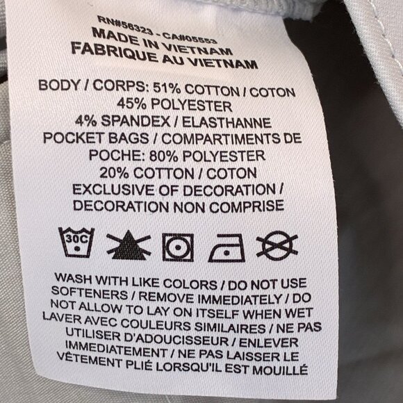 Nike Standard Fit Shorts NEW Mens 34 Gray Flex Waist Zip Close Pockets Golf - Picture 9 of 10